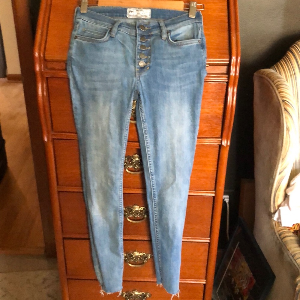 Free people full length skinny jeans